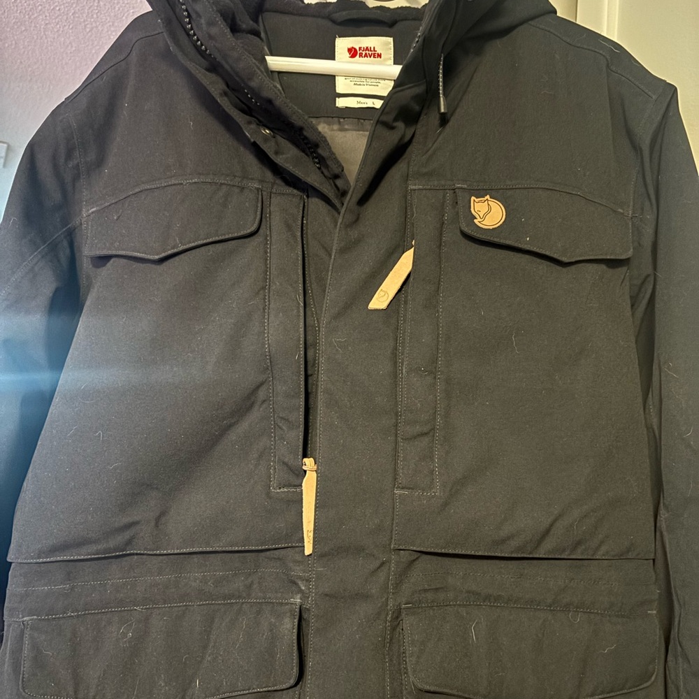 Fjallraven Black Military Field Jacket - Picture 2 of 4